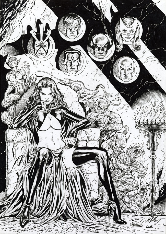 Goblin Queen's Trophy Wall by Al Rio Comic Art